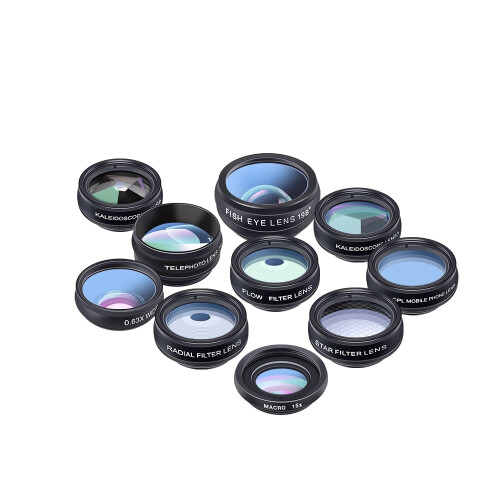 Κιτ φακού Smartphone 6 σε 1: Ευρυγώνιος 0,63x, Τηλεφακός 2x, Fisheye, CPL, Ακτινικό φίλτρο – 1