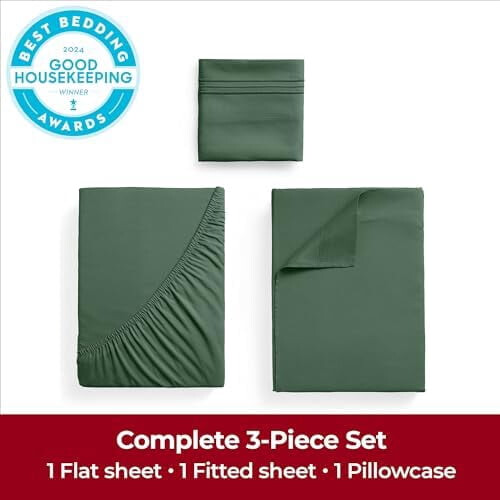Σετ σεντόνια Twin XL – 3 τεμάχια Iconic Collection, Πολυτελές ξενοδοχείο, Δροσερά & απαλά, 1