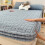 Protector de colchón térmico ajustable Milk-Wool tamaño matrimonial 5