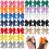 Conjunto de 36 laços de cabelo de cetim multicoloridos de 20 cm (8 polegadas) para meninas, ideais para festas e penteados do dia a dia. 1
