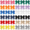 Conjunto de 36 laços de cabelo de cetim multicoloridos de 20 cm (8 polegadas) para meninas, ideais para festas e penteados do dia a dia. 2