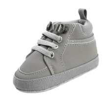 Kleinkinder-Sneaker für Jungen und Mädchen, hohe Absätze, weiche, rutschfeste Sohle, Mokassins aus PU-Leder, Babyschuhe für Neugeborene,