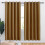 Blackout Drapery Panels Microfiber Thermal Insulated Gold 1