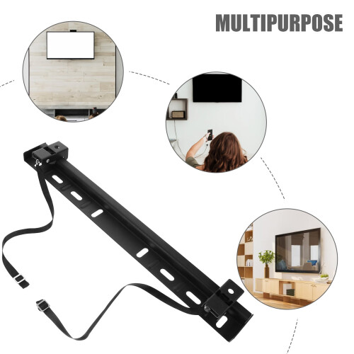 TV Wall Mount Bracket Black 1 Set 1