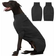 Extra nagy kutyapulóver4XL, termo garbó óriás fajtáknak – rugalmas és könnyen felvehető, dobermannnal és német doggal kompatibilis