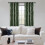 Blackout Curtains 52" x 84", Microfiber, Silver Wave Print, 3