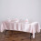 60" x 102" Satin Rectangular Tablecloth Blush Table Linen 1