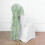 BalsaCircle Sage Green Premium Solid Curly Chiffon Chair Noshes Wedding Slipcovers 3