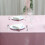 60" x 102" Satin Rectangular Tablecloth Blush Table Linen 6