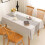 Cotton-Linen Rectangle Tablecloth Waterproof Rustic Grey 2