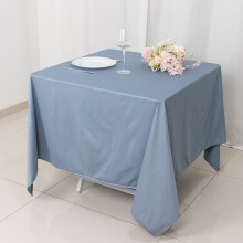 BalsaCircle70x70in Dusty Blue Scuba Polyesterový štvorcový obrus na párty, dekorácie, potreby na podujatia