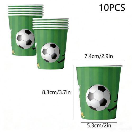 Football Paper Cups 9oz 10-Pack 2