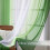 Cortinas transparentes ombré verde-escuras 54x96 polegadas com bolso para varão 4