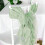 BalsaCircle Sage Green Premium Solid Curly Chiffon Chair Noshes Wedding Slipcovers 6