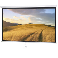 Pantalla de proyección HD de 100 pulgadas (16:9), plegable, para montaje en pared/techo, proyector de películas 4K y Active3D.