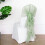 BalsaCircle Sage Green Premium Solid Curly Chiffon Chair Noshes Wedding Slipcovers 2