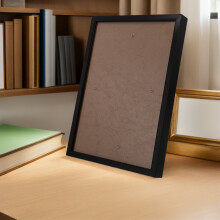 OUNONA Black Aluminum Alloy Wall-Mounted Frame for Displaying A5 Puzzles, Certificates, Photos - Stylish and
