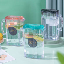 Pichet à eau avec couvercle et bec verseur, pichet à boissons – Convient à un usage domestique/en cuisine