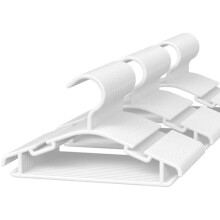 Cintres pour enfants - Cintres pour bébé - Lot de 60 cintres en plastique blanc pour vêtements de bébé et tout-petit