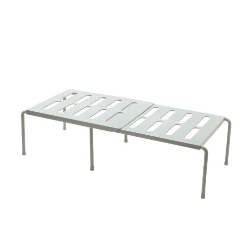 Expandable, Stackable, Foldable & Adjustable Kitchen Cabinet Shelf Rack – Compatible with Pantry, Cupboard, Under Sink & Countertop