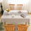 Cotton-Linen Rectangle Tablecloth Waterproof Rustic Grey 5