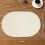 Set de 6 sets de table ovales tressés, 30 x 45 cm, polyester 2