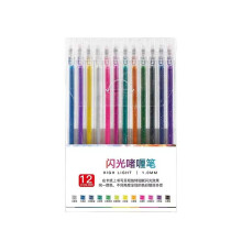 Bolígrafos de gel con purpurina metálica brillante para libros de colorear y dibujo para adultos – Retráctiles, compatibles con todos los
