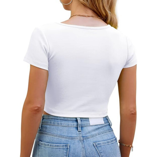 Tops cropped leves e elásticos, perfeitos para exercícios físicos. 1