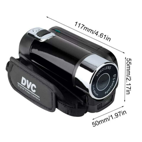 Φορητή βιντεοκάμερα HD 1080P, κάμερα DV 16MP, βιντεοκάμερα ψηφιακού ζουμ 16x, 2