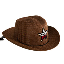 Barn Cowboyhatt För Småbarn Pojkar Flickor Färger Sommar Söta Cowgirlhattar Med Mönster Stjärna Festklädsel Outfit Hatt För 2 Till 6 År