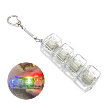 Tastatur Clicker Fidget Slitesterk Clicker Fidget-leke Morsomme gaver med nøkkelringdesign, Grønnhvit