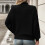 Hässliche Weihnachtspullover für Damen, einfarbiger Rollkragenpullover, stylischer Langarmpullover für den Alltag 6