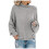 Damen-Strickpullover mit Rollkragen und Weihnachtsmotiv 1