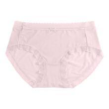 Rbaofujie Dam Sömlösa Höga Midja Underkläder Blommig Spets Thong Mjuka Bekväma Trosor Rosa M Magkontroll Thong
