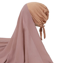 Sjaal voor vrouwen, islamitische hoofddoek, effen kleur, lange omslagdoek, chiffon modieuze sjaal.