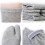 3 ζευγάρια μπαμπού ινών ανδρών γυναικών unisex casual σανδάλια χωρισμένα δύο δάχτυλα 3