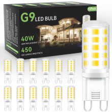 G9LED-lamp, niet dimbaar, 4W, equivalent aan 40 watt G9-halogeenlamp, 6000K zacht warm wit, 120V flikkervrij, kroonluchterverlichting, 450LM, 85+