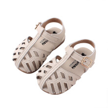 Sandalias para bebés (niñas y niños): cómodas sandalias de verano para la playa con lazo de flor, suela antideslizante, ideales para los primeros