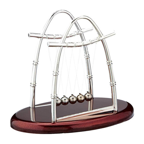 Brinquedo de mesa Pêndulo de Newton com 5 Bolas de Aço
