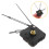 Silent Quartz Clock Wall Clock Mechanism Black Abs Aluminum 1 Set 5