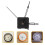 Silent Quartz Clock Wall Clock Mechanism Black Abs Aluminum 1 Set 2