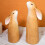Easter3D trekaninfigurer rustikt hvitt sett 6