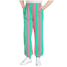 Calça jogger xadrez infantil, cintura elástica e punhos nas barras, bolsos, rosa choque nº 1, tamanhos 3 a 15 anos, ideal para usar em casa no