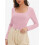 Női hosszú ujjú crop top basic póló 6