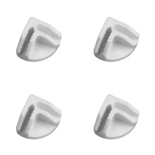 Pack of 4 Multipurpose Grids Connectors- White Angle