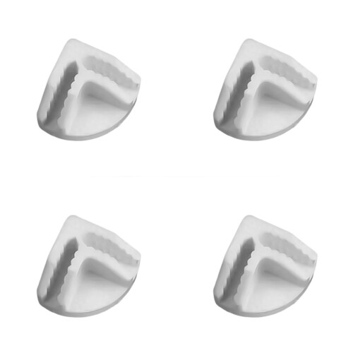 Pack of 4 Multipurpose Grids Connectors-    White Angle