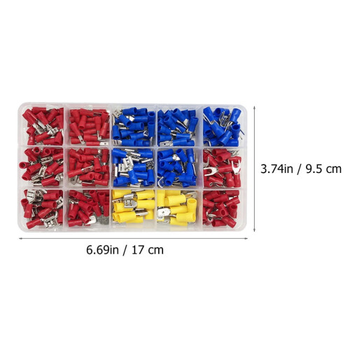 FRCOLOR isolierte blaue Crimp-Anschlüsse, 280 Stück 1