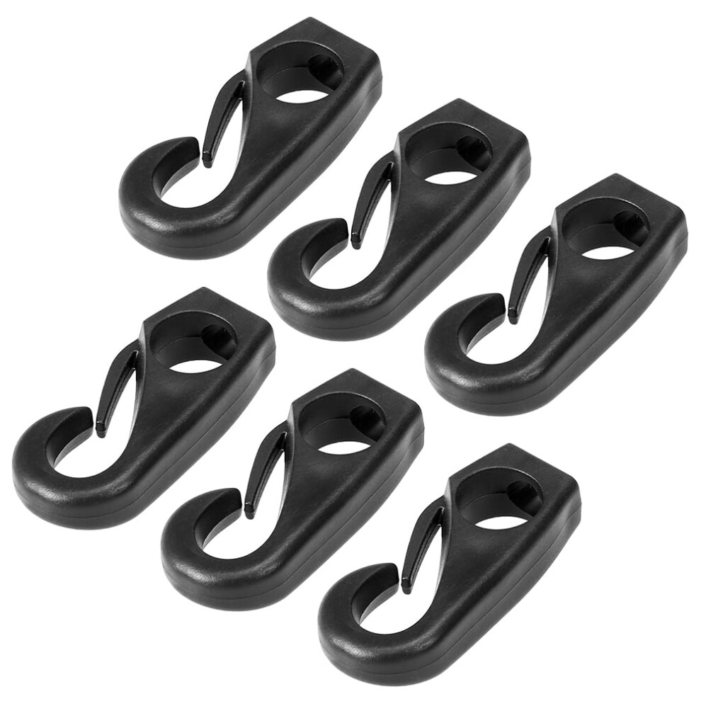 6Pcs Kayak Bungee Cord Hooks Clips Lashing Hooks For Kayak Canoe Shock Cord Bungee Rope Line 9329345938795