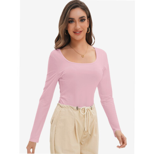 Női hosszú ujjú crop top basic póló 1