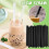 100x Καλαμάκια Πολύ Πλατιά, Jumbo Boba Bubble Tea Smoothie 10 χιλ. για Πόσιμο Ηνωμένο Βασίλειο 6